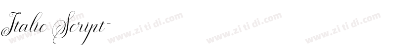 Italic Script字体转换